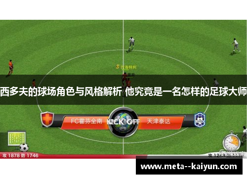 西多夫的球场角色与风格解析 他究竟是一名怎样的足球大师